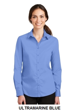 Port Authority® Ladies SuperPro™ Twill Shirt.  PORT A.  L663